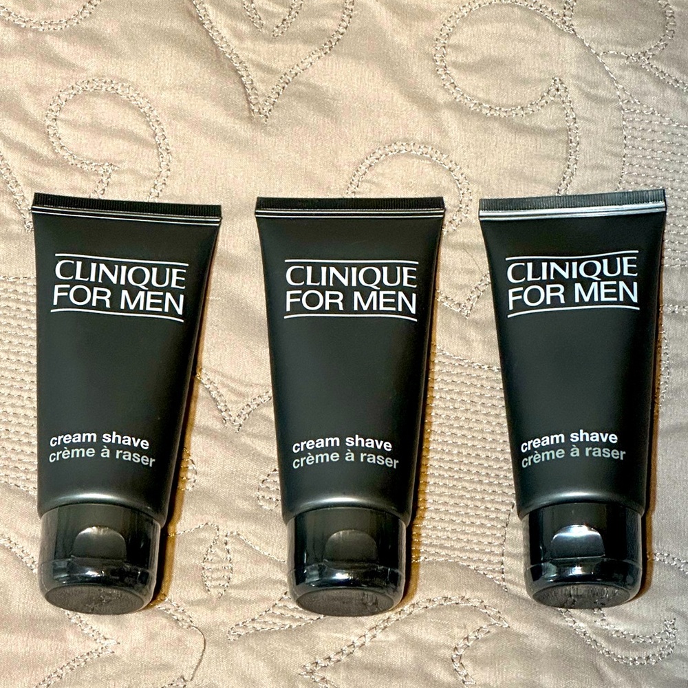New - (3) 2oz. Clinique for Men Shaving Cream